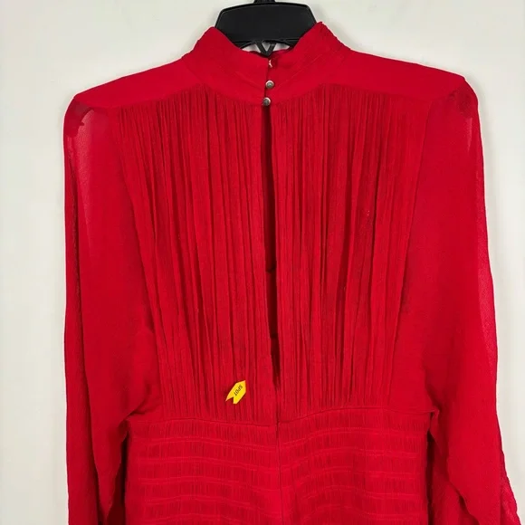 Shona Joy Lonie Long Sleeve Mini Dress in Scarlett Size 8 - Picture 9 of 15